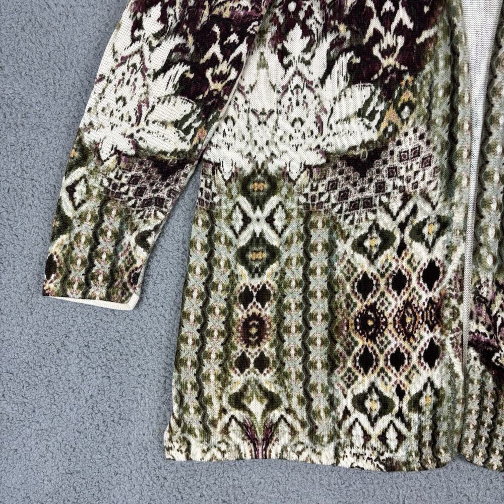 Chicos Cardigan XL Artsy Boho Chic Rustic Earthy Eclectic Cozy Business Casual - Picture 4 of 12